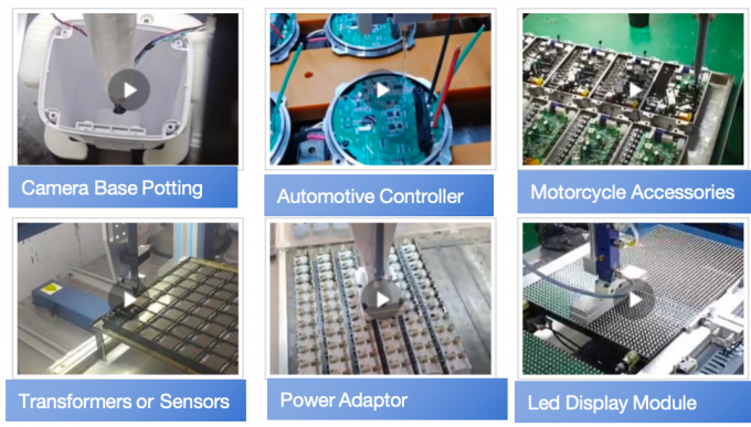 Automatyczny dystrybutor epoksydowy CNC Ab Part Automatyczna maszyna do dystrybucji kleju z głowicą rozszerzającą 2